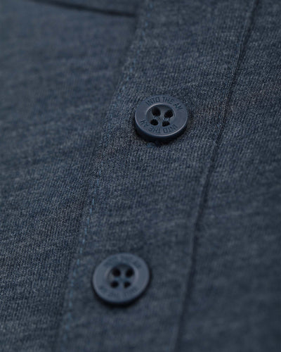 Henley Tee - Branded-Navy-Regular-Detail--Model---Size