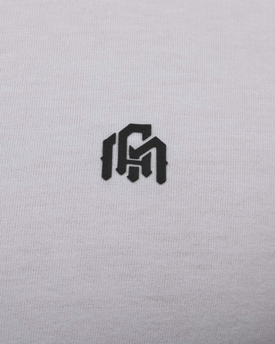 Henley Tee - Branded-White-Regular-Detail--Model---Size