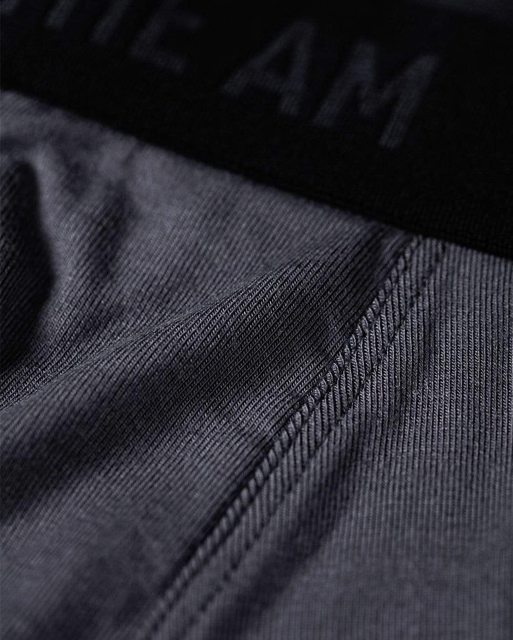 Everyday Boxer Briefs - 5"-Charcoal-Detail--Model---L