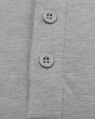 Essential Henley Tee-Grey-Detail