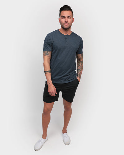 Essential Henley Tee-Navy-Full--Zach---L