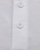 Essential Henley Tee-White-Detail 2