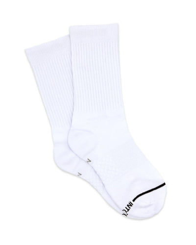 Basic Crew Sock-White-Front