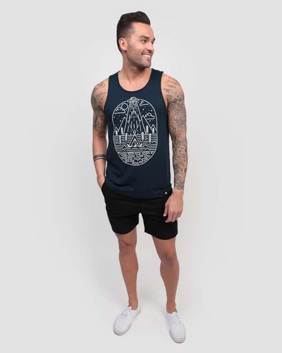Overseer Tank-Navy-Regular-Full--Model---L