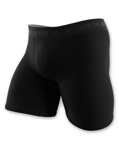 Everyday Boxer Briefs - 5"-Black-Mock 2--Model---L