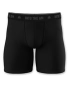 Everyday Boxer Briefs - 5"-Black-Mock--Model---L