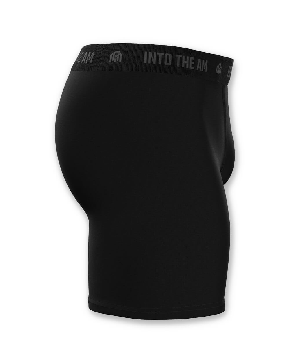 Everyday Boxer Briefs - 5"-Black-Mock 3--Model---L