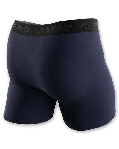 Everyday Boxer Briefs - 5"-Navy-Back--Model---L
