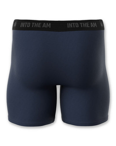 Everyday Boxer Briefs - 5"-Navy-Back 2--Model---L